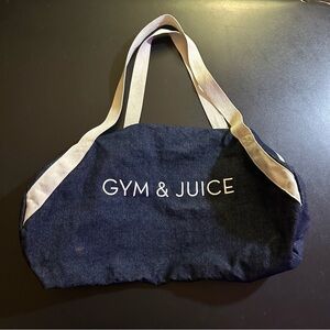 ⭐️ Gym & Juice Denim Tote Bag